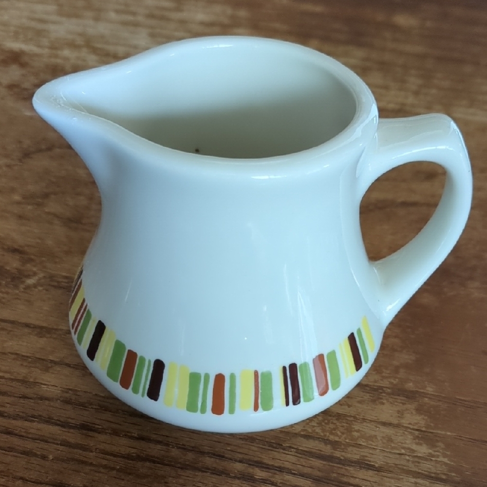 Rare Shenango Harvest Pattern Ceramic Vintage Creamer MCM Dish